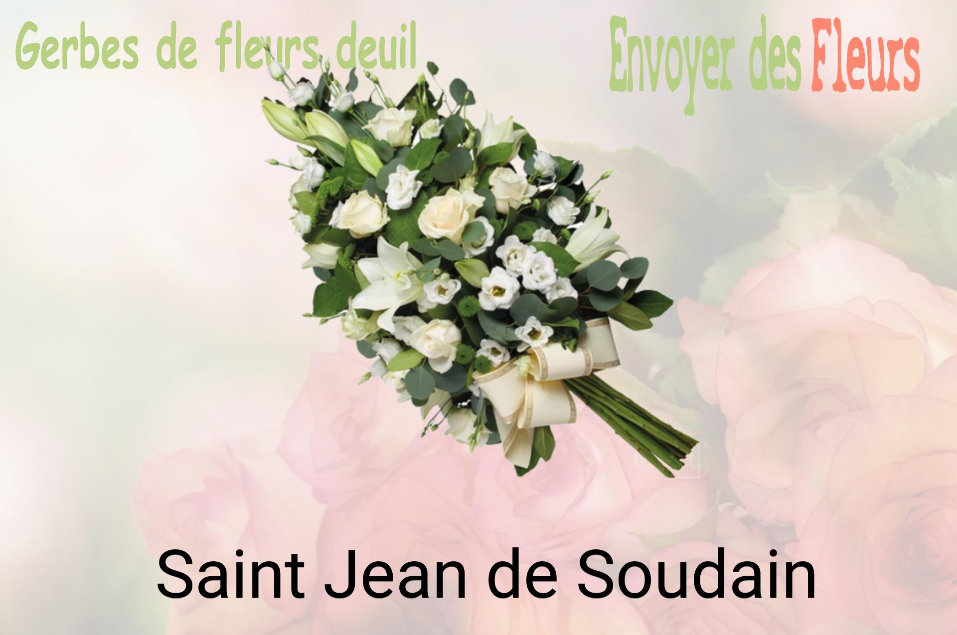 Gerbe de fleurs de deuil livrée à Saint-Jean-de-Soudain